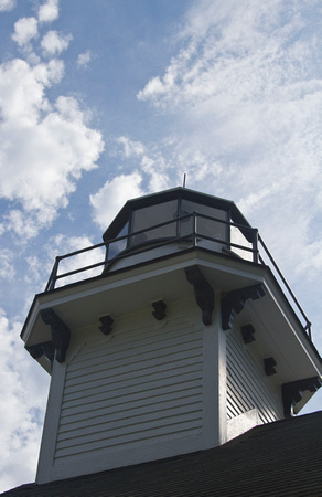 light at Old Mission lighthouse