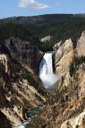 Lower Falls of the Yellowstone and Grand Canyon of the Yellowstone