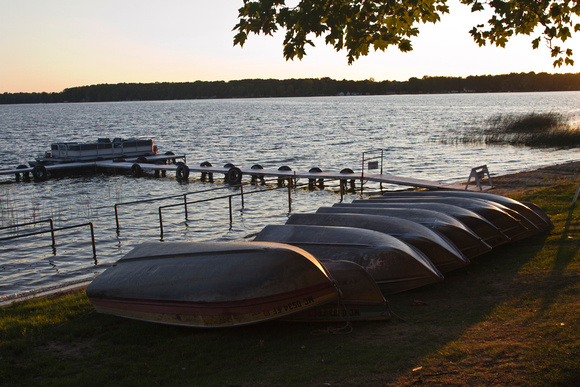 Green Lake, Interlochen, Michigan at sunset