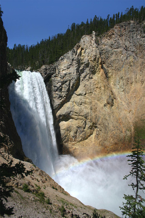 Rainbow Lower Falls of the Yellowstone
